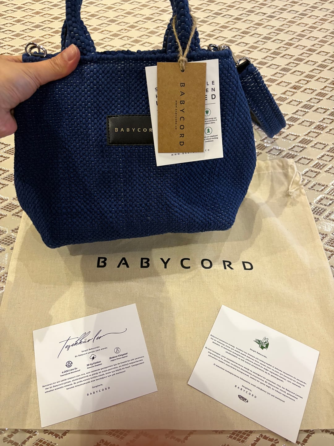 Customer photo review of Joy Bag Mini - Lacivert