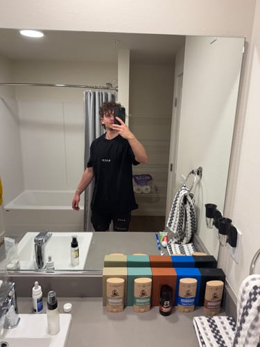 Customer photo review of Joshua 1:9 Lion Oversized T-Shirt