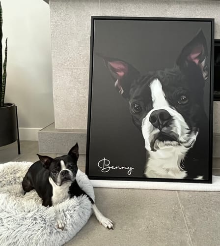 Customer photo review of Pet Art Canvas Wrap