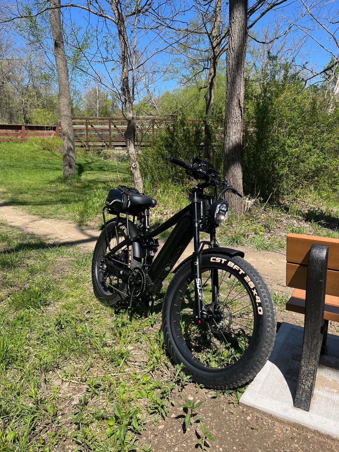 Customer photo review of T7 Full Suspension Mountain E-bike