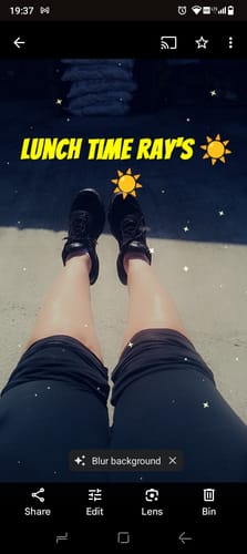 Customer photo review of Hollie Black High Waist Leggings