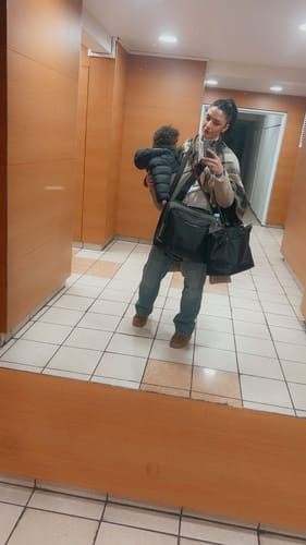 Avis photo d'un client sur Porte-bébé MomSwing