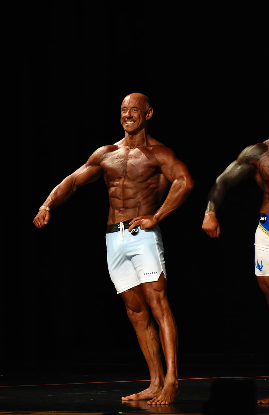 Customer photo review of 1067 - Men's physique Stage Shorts
