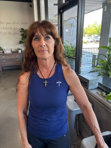 Customer photo review of Lightweight Racerback Tank