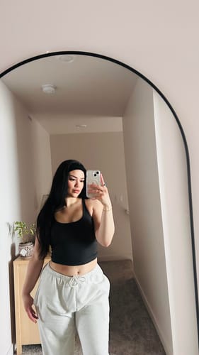 Customer photo review of Y-back Tank-Final Sale