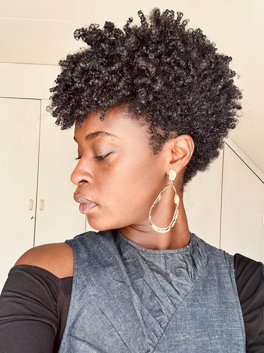 Customer photo review of Hold Me Baby Curly Hair Gel