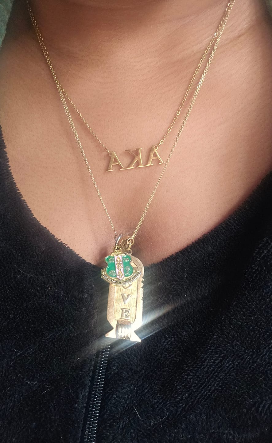 Customer photo review of AKA Necklace