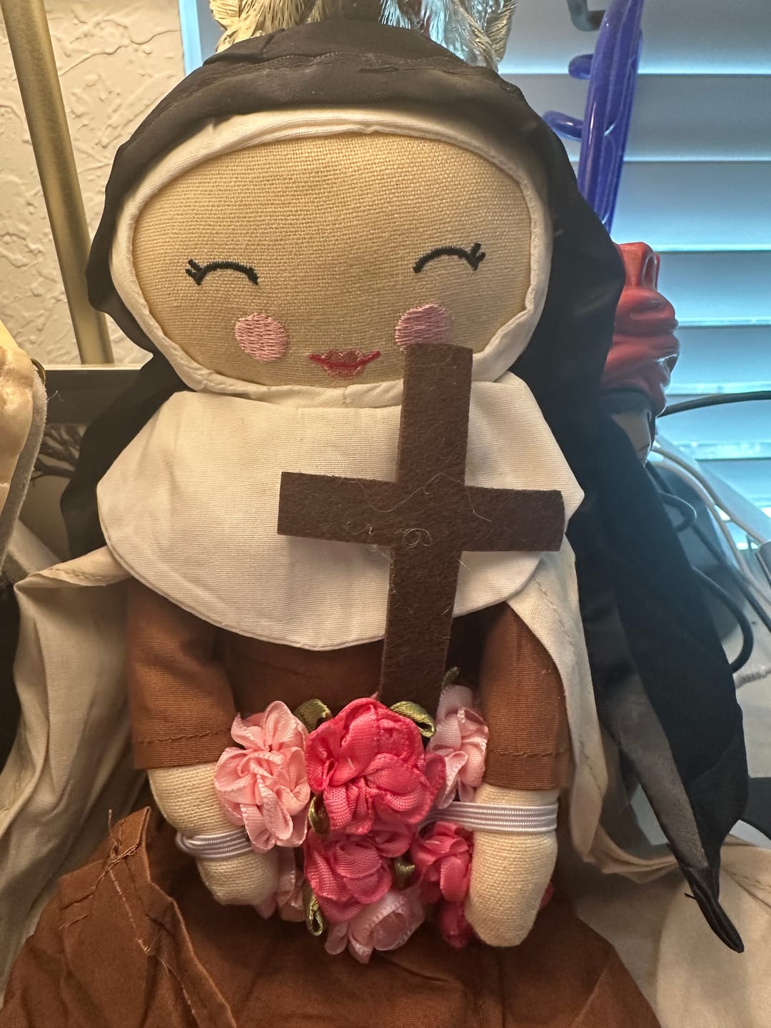 Customer photo review of St. Thérèse of Lisieux Rag Doll