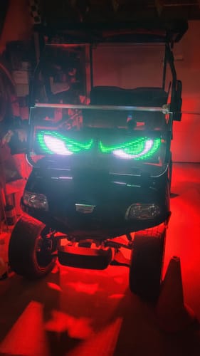 Customer photo review of LED Windshield Eyes For Car And Truck