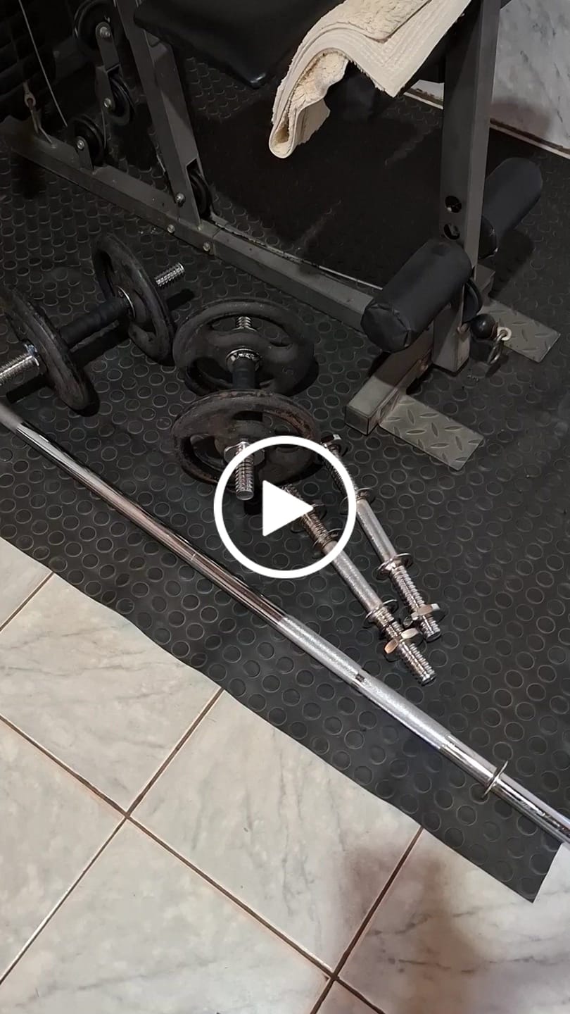Customer video review of Par De Halter Maciços 35cm Cromado Com Rosca Ø 25,40mm