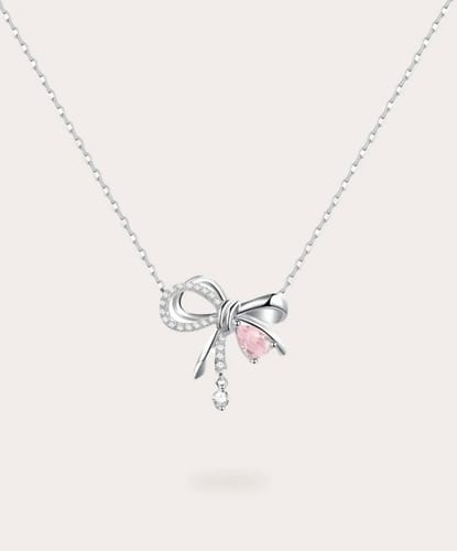 Customer photo review of Lily Bow Necklace