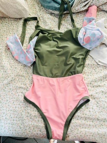 Customer photo review of Maillot de Bain Manche Longue Femme