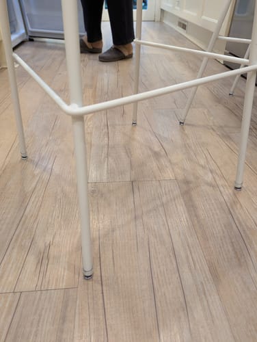 Customer photo review of Round Thick Silicone Chair Leg Protector - Outdoor Furniture Protection