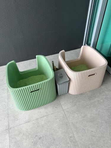 Customer photo review of Michu Tofu Cat Litter Gen3 6L- Dust-Free and Natural Clumping Tofu-Based Formula for Easy Cleanup