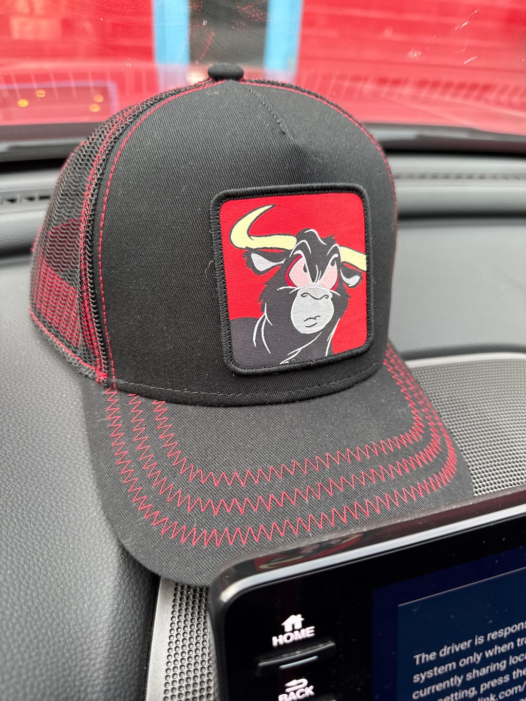Customer photo review of OVERLORD X Looney Tunes: El Toro the Bull Trucker Cap