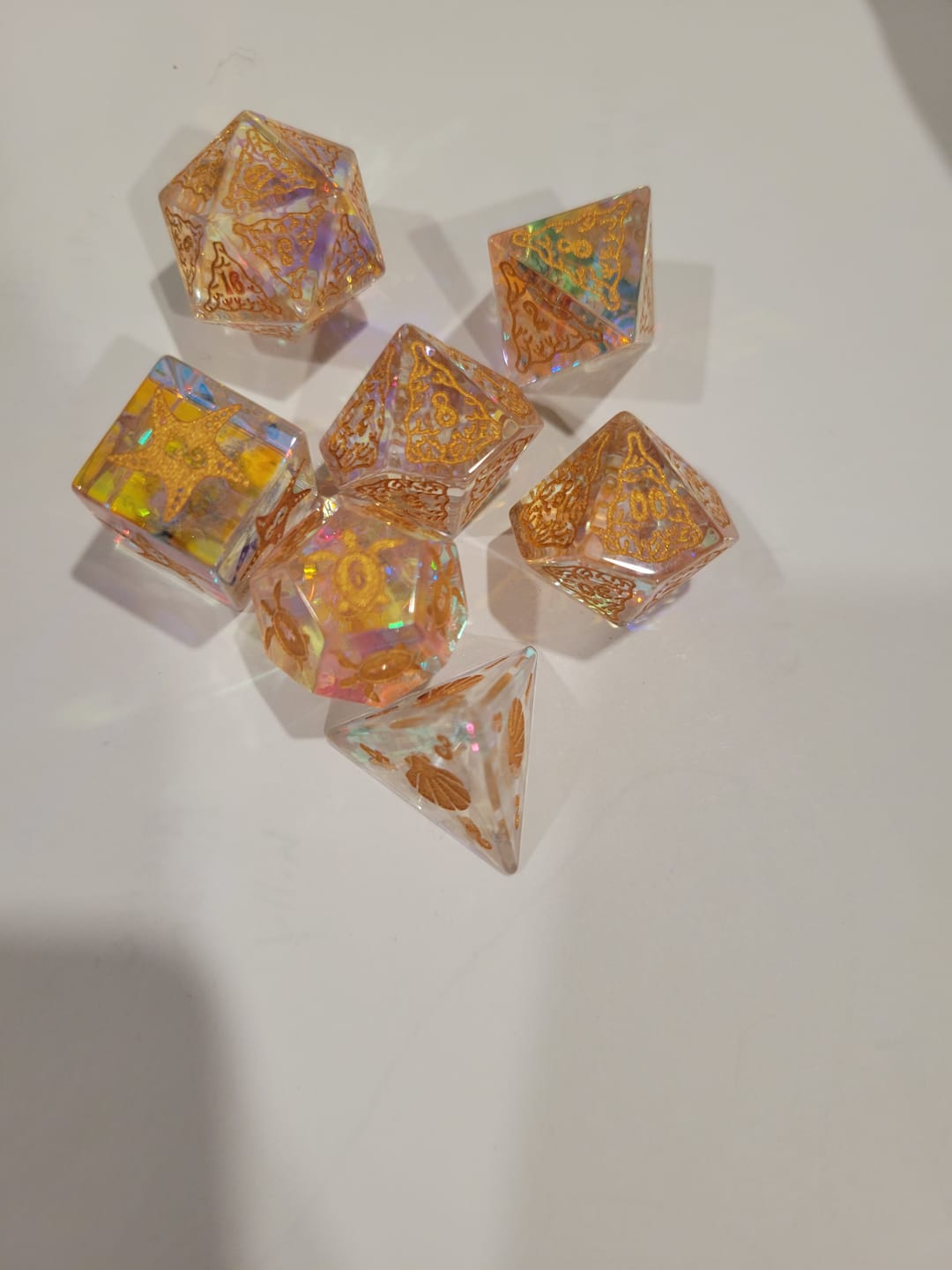 Customer photo review of Siren's Song Prism Glass Dice Set 'PRE-ORDER | SPRING EVENT DEAL'