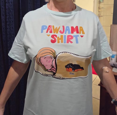 Customer photo review of PAWJAMA SHIRT (Unisex)