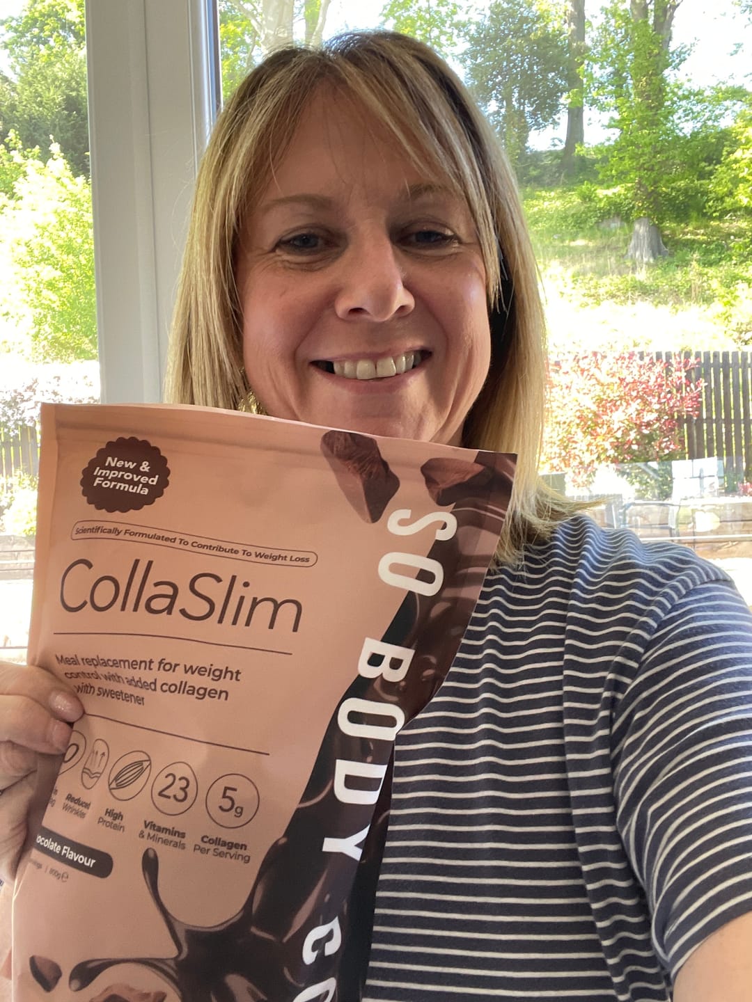 Customer photo review of CollaSlim Meal Replacement Shake With Collagen Protein