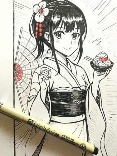 Customer photo review of Sakura Manga Paper - Block Bristol A5 14,8 x 21 cm 20 Hojas