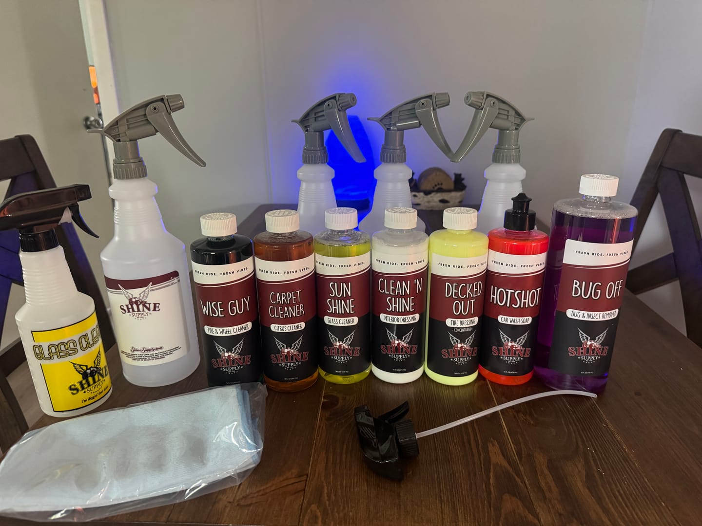 Customer photo review of Sun Shine Glass Cleaning Kit