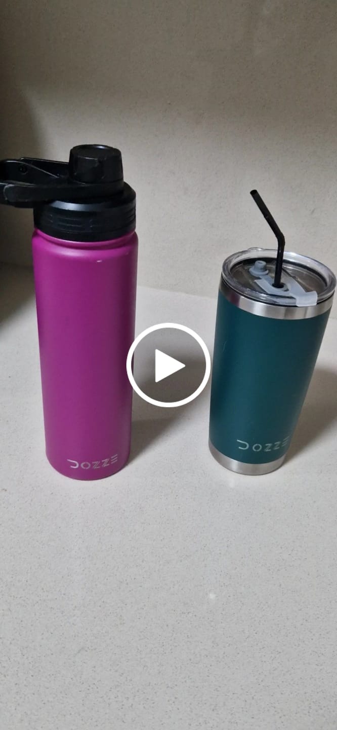 Customer video review of DOZZE Voyager Water Bottle