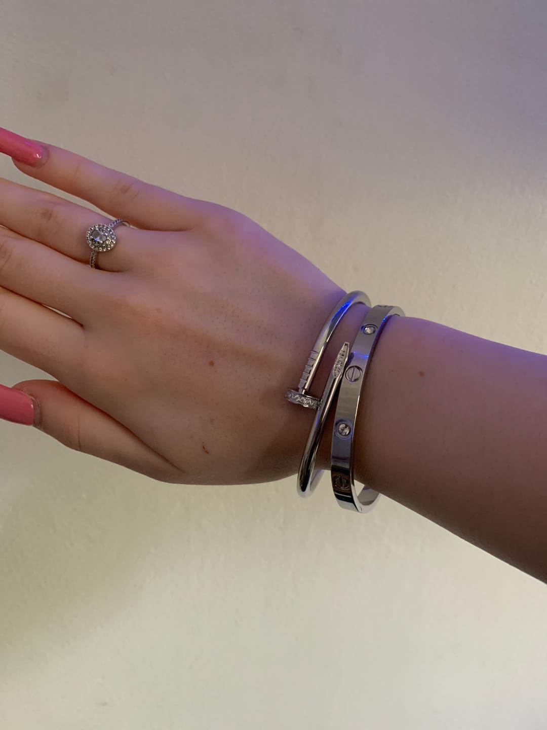 Customer photo review of Bratara Love - Argintiu