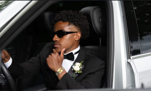 Customer photo review of The Bond- Feather Bow Tie