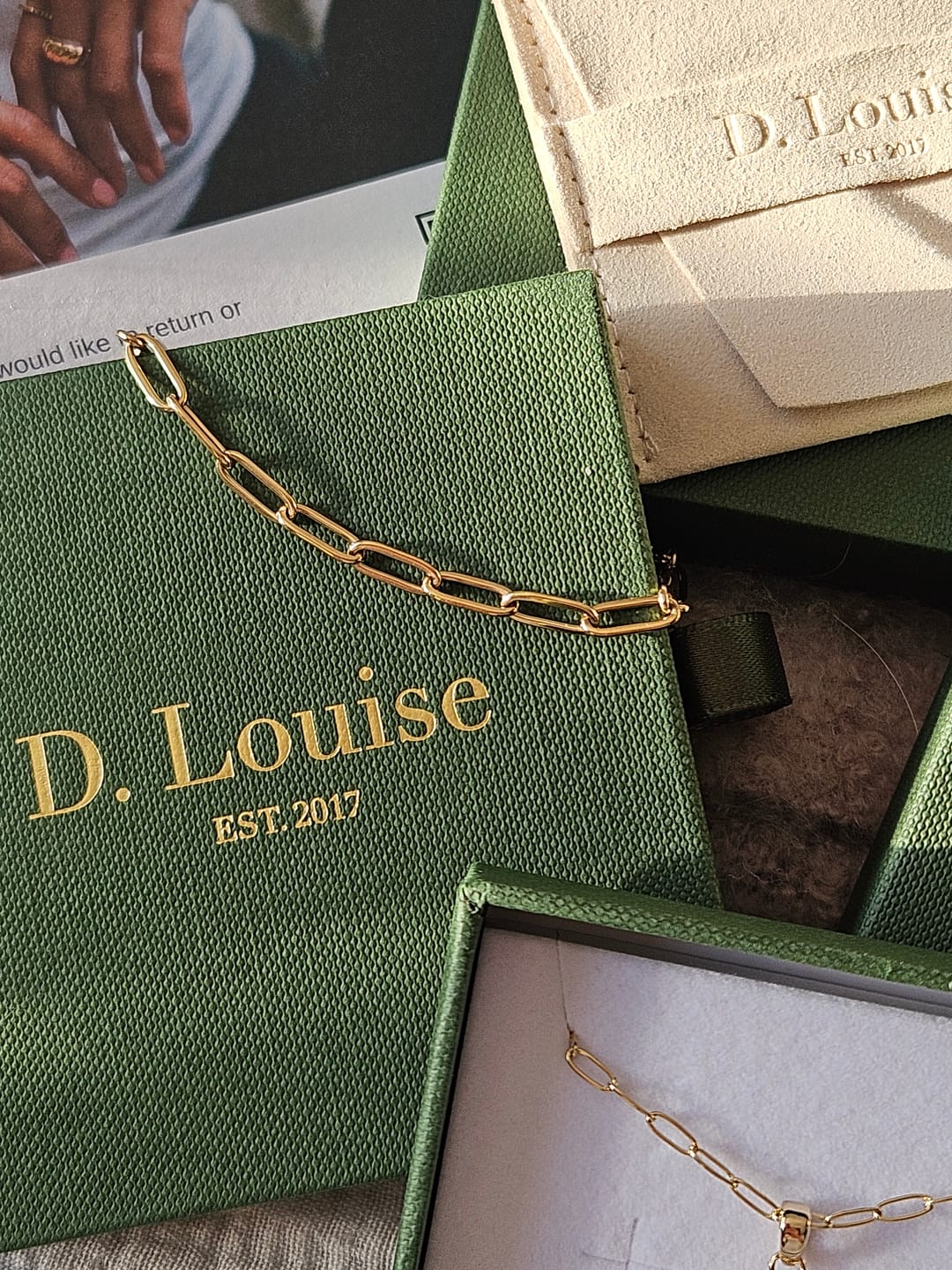 Customer photo review of Paperclip Bracelet