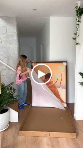 Customer video review of Ya Ya Papaya by Arty Guava | Framed Canvas Art Print