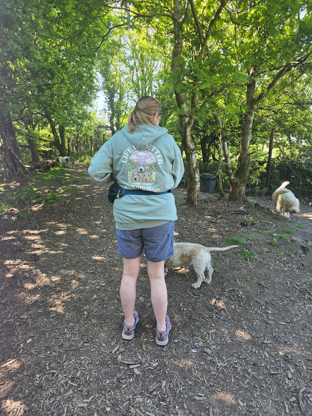 Customer photo review of Personalised Life is Better with your dog Hoody