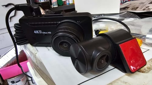 Customer photo review of Dashcam 4K Pro – Enregistrement Ultra HD avec caméras avant/arrière, vision nocturne et surveillance 24h/24