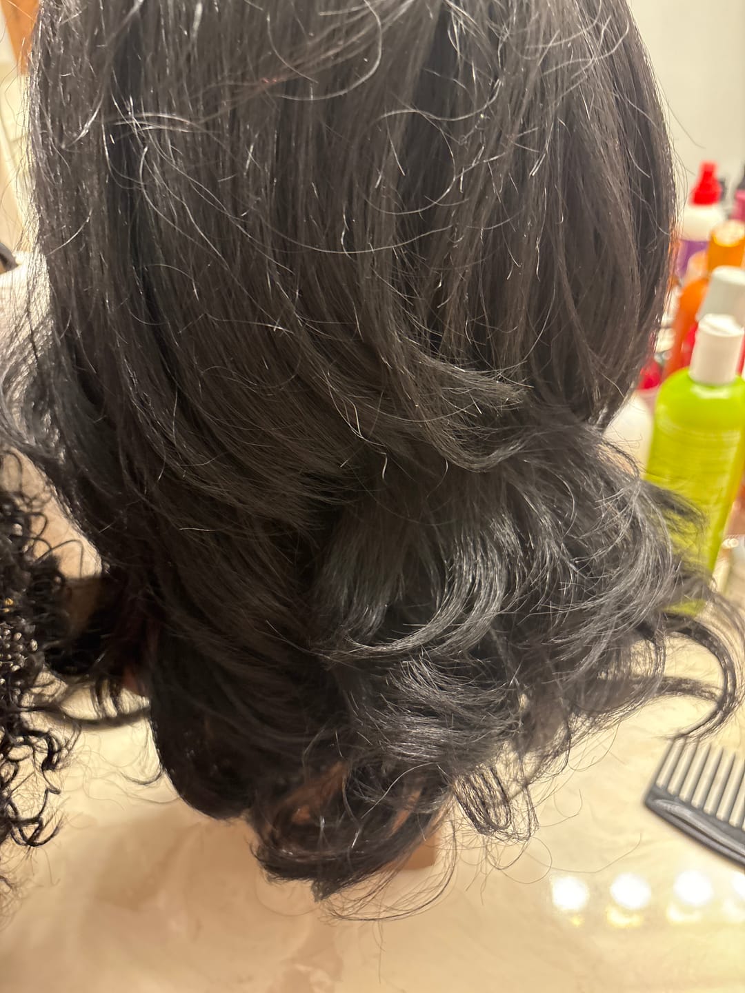 Customer photo review of Outre Melted Hairline Glueless Deluxe Wide 2x5 HD Lace Front Wig - ARLISSA