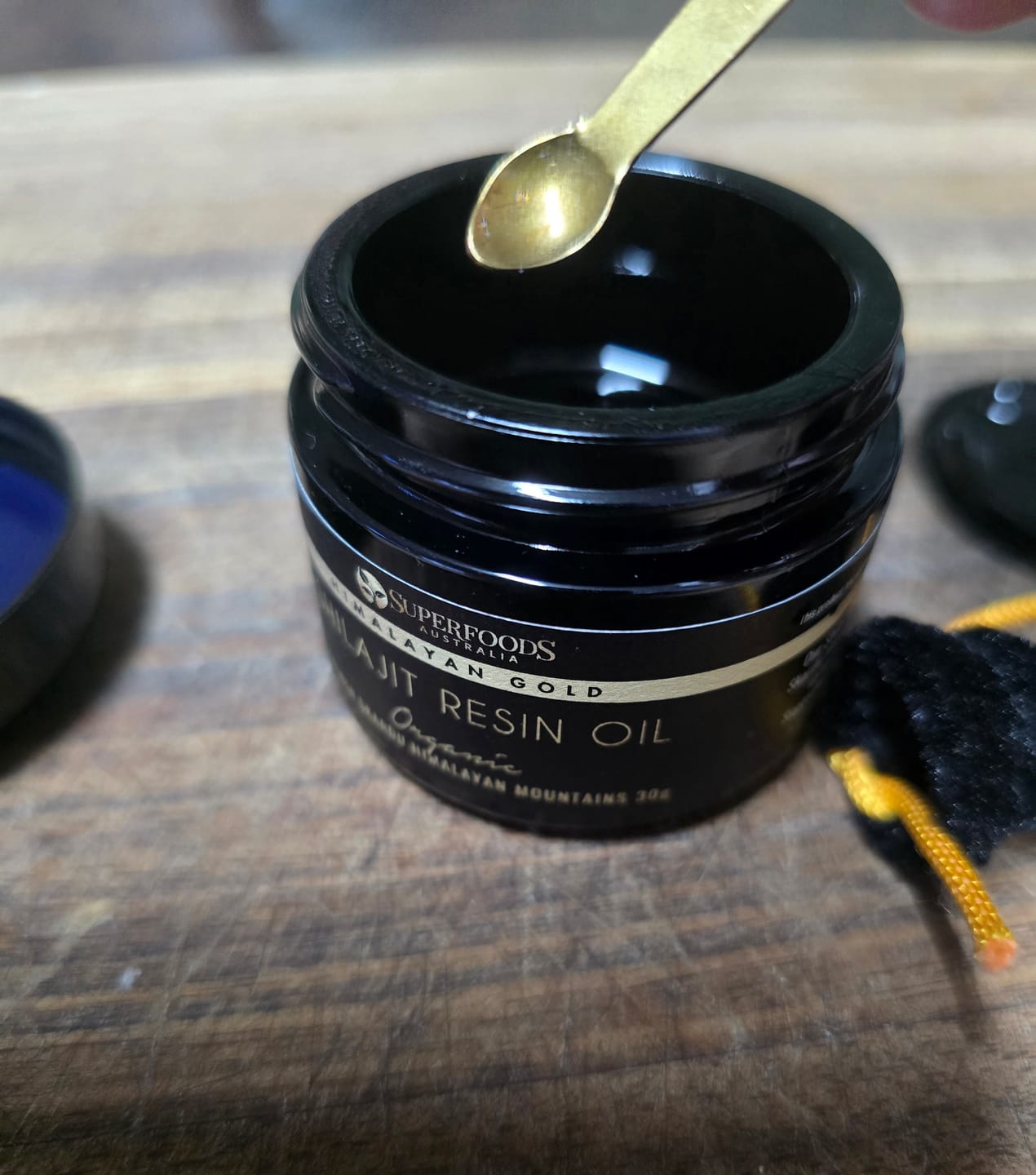 Customer photo review of Shilajit Resin Oil Himalayan Gold