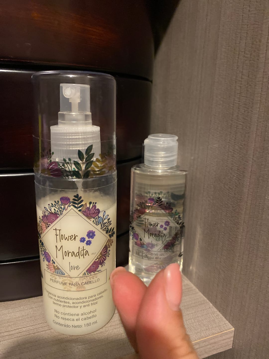 Customer photo review of Kit Perfume para cabello y seda protectora