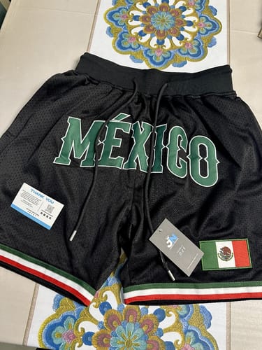 Customer photo review of Mexico Heritage Basketball Shorts
