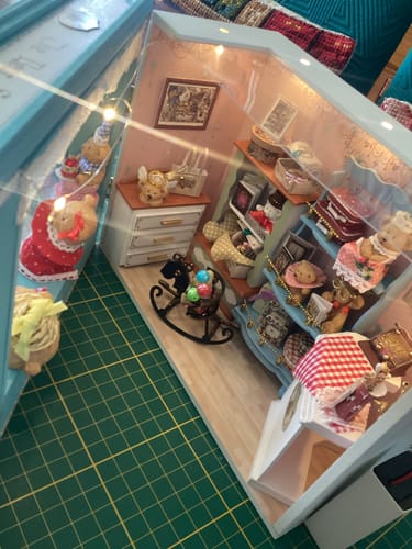 Customer photo review of The Bear Story DIY Wooden Dollhouse Kit
