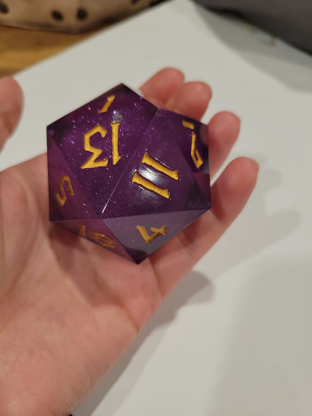 Customer photo review of Purple Mage Liquid Core 50mm D20 'PRE-ORDER | SPRING EVENT DEAL'
