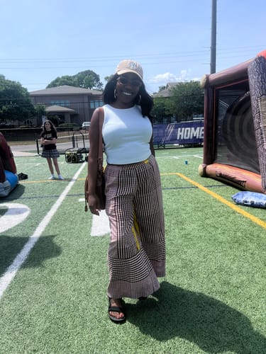 Customer photo review of AUSTIN PANTS | INK GRID