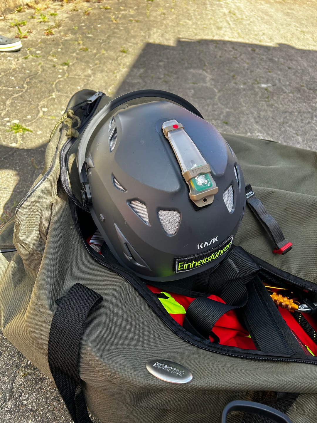 Customer photo review of Cygnus Armory - Helmet Signal Light