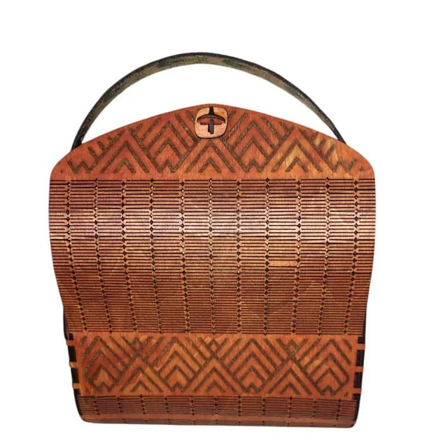 Customer photo review of Wooden clutch handbag purse laser cut svg file