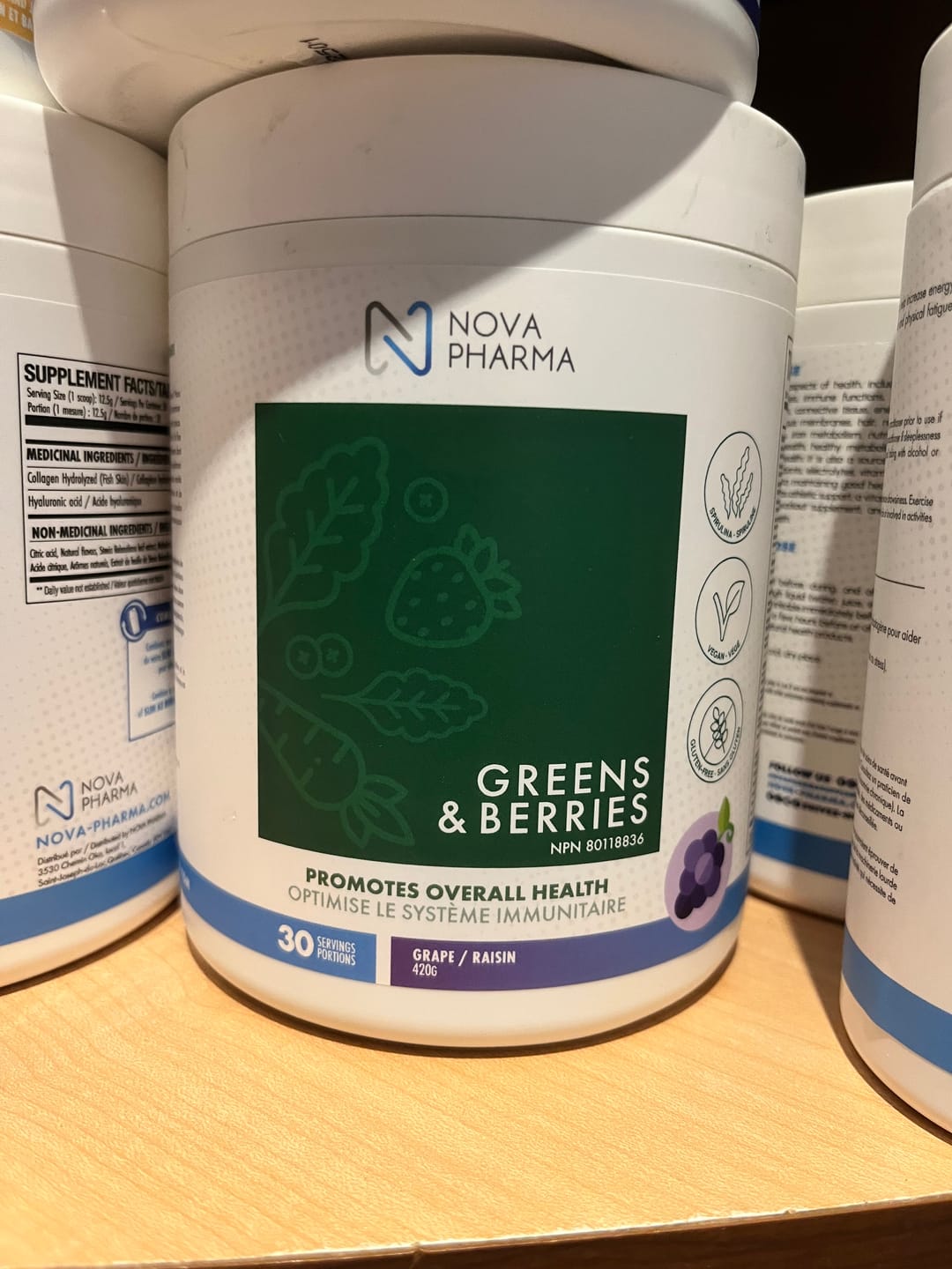Customer photo review of Nova Pharma - Greens & Berries 420g