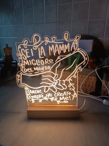 Customer photo review of Quadro illuminato - MAMMA