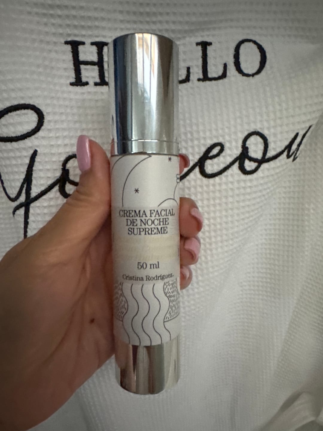 Customer photo review of Crema Facial de Noche Supreme