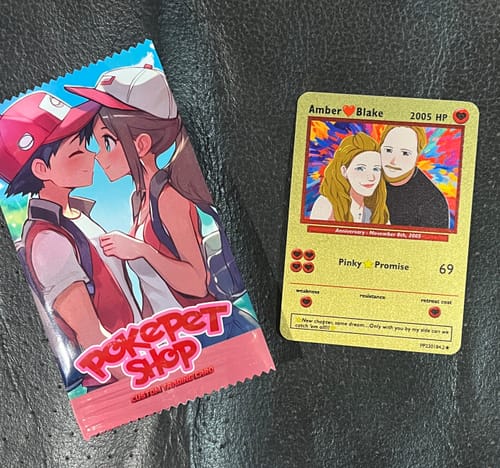 Customer photo review of Limited Edition Hand Drawn V-Day Card