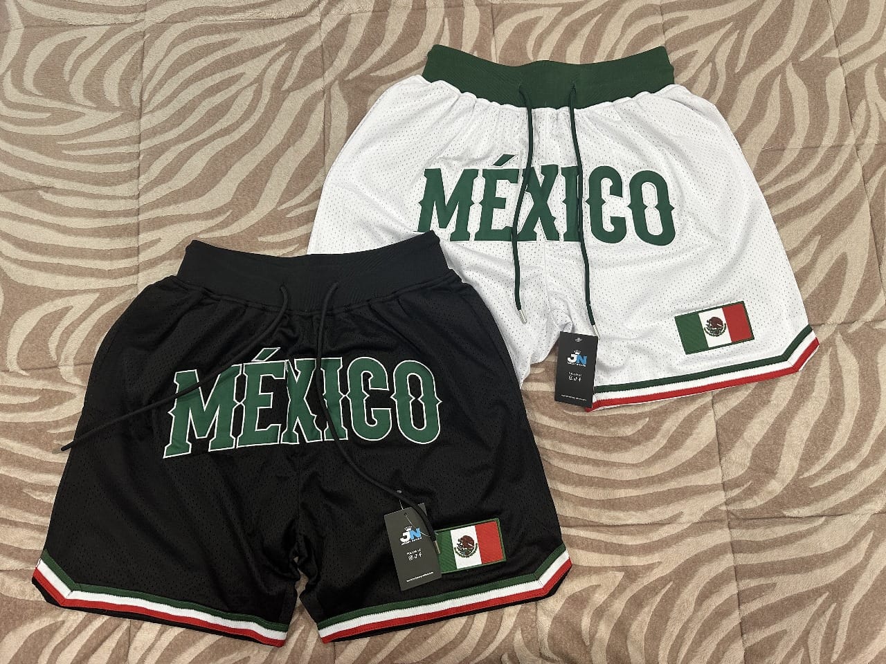 Customer photo review of Mexico Heritage Basketball Shorts