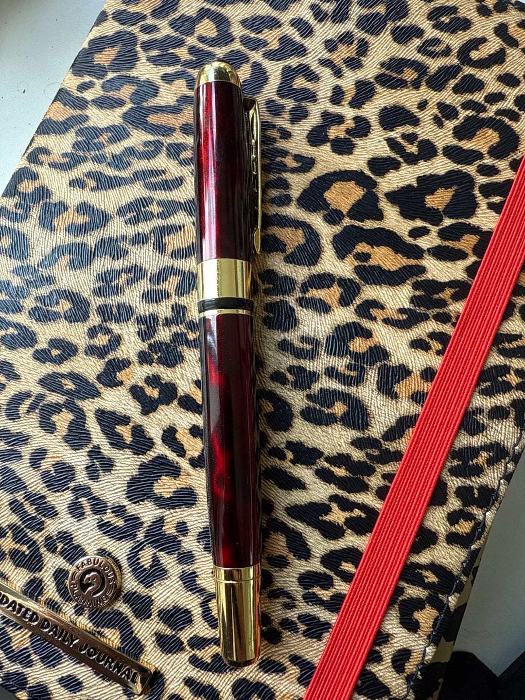 Customer photo review of Red Tortoise Shell Fab-Pen