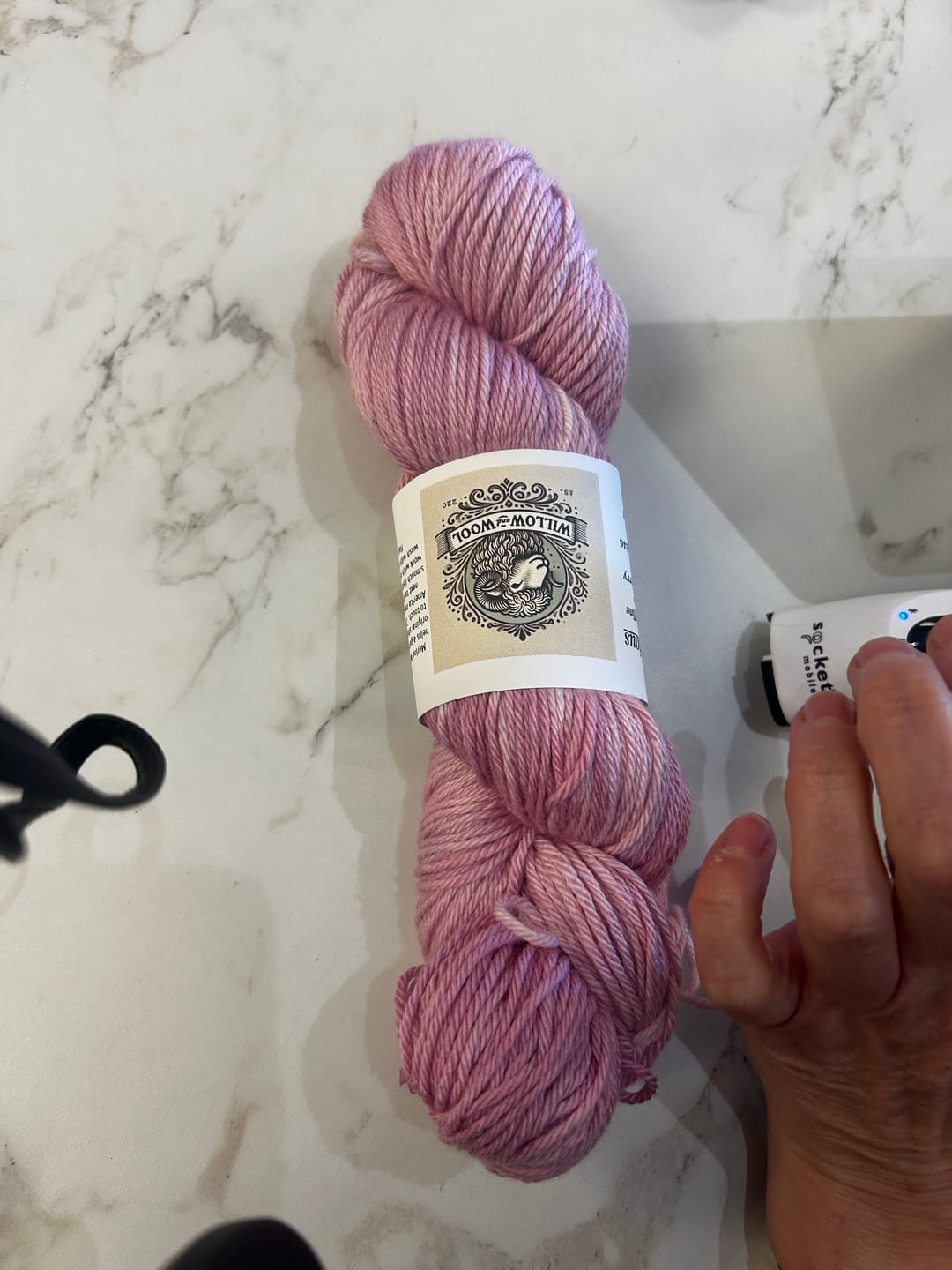 Customer photo review of Brushed Sock Premium Fingering