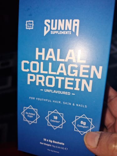 Customer photo review of Halal Collagen Protein Sachets