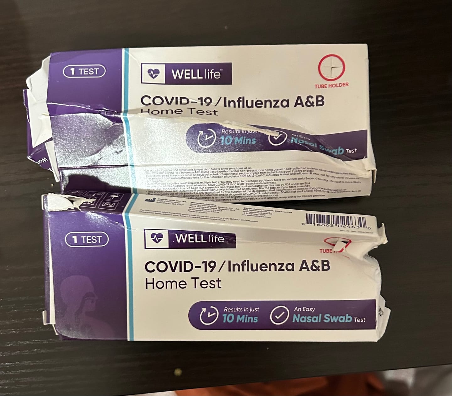 Customer photo review of WELL Life™ COVID-19 / Influenza A&B Home Test