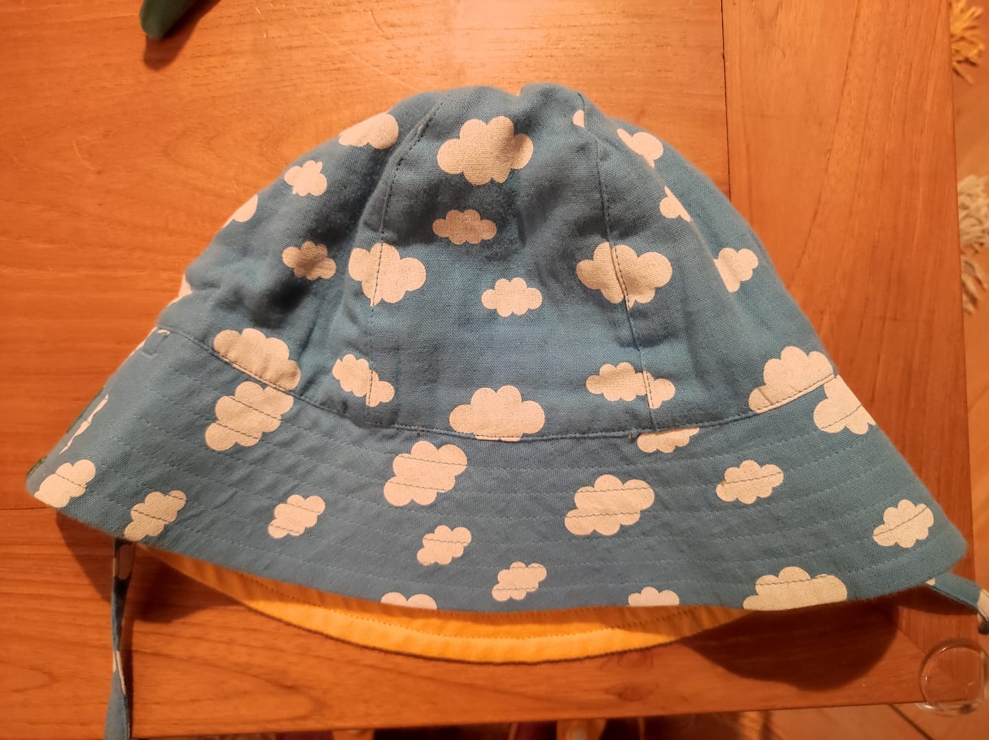 Customer photo review of Blue Clouds Reversible Sunhat